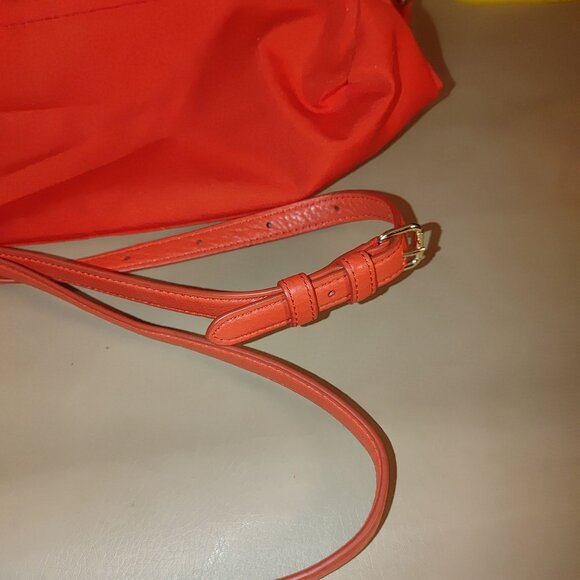 Coach Red Satchel Crossbody Bag Colette Cardinal Pebbled Leather Gold Hardware - Picture 8 of 16